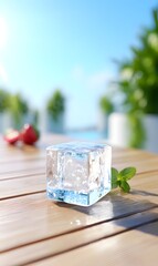 summer vibes with cafe, generation AI 