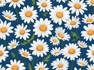 Seamless Floral Patterns Blossoming Spring Flowers Concepts Background