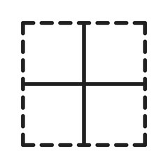 All Border icon vector image. Suitable for mobile apps, web apps and print media.