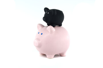 Two Piggy Banks Symbolizing Financial Growth and Savings Strategy