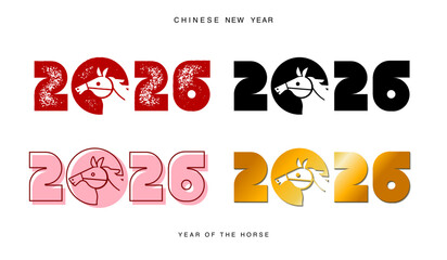 logo design , Lunar new year, New Year 2026