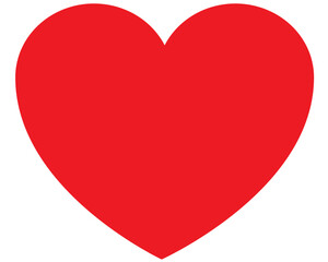 Red heart vector image on white background. Red heart icon vector. Heart love icon. heart Collection. Vector Art.