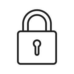 Lock II icon vector image. Suitable for mobile apps, web apps and print media.