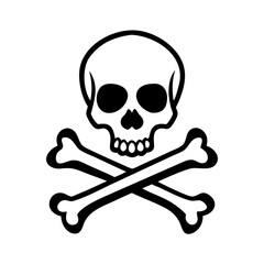 skull and crossbones, Detailed Skull and Crossbones Embroidered Patch with Realistic Stitching and Textured Design cut out png on transparent background, skull illustration, skull and crossbones icon