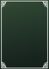 green floral frame