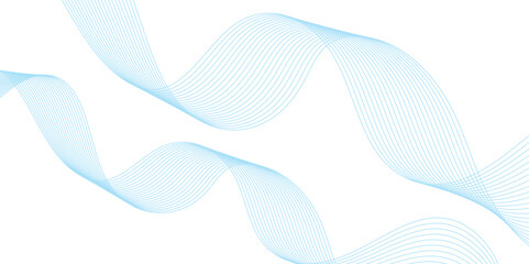 Abstract wave line for banner, wallpaper background with wave design.	