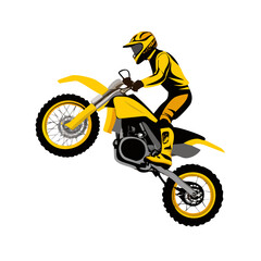 motocross rider silhouette, motocross vector, Black silhouette Vector of an off-road Dirt bike motorcycle and rider jumping high, Dirt bike Vector Illustration &ndash; High-Quality Adventure Design