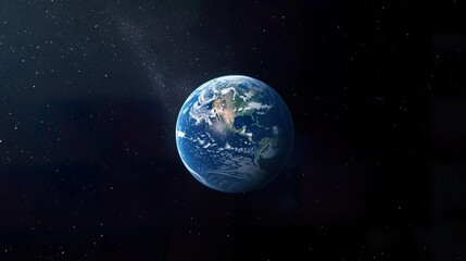 Obraz premium Astronaut Floating in Deep Space with Earth in the Background - A lone astronaut drifting weightlessly with a magnificent view of Earth behind them
