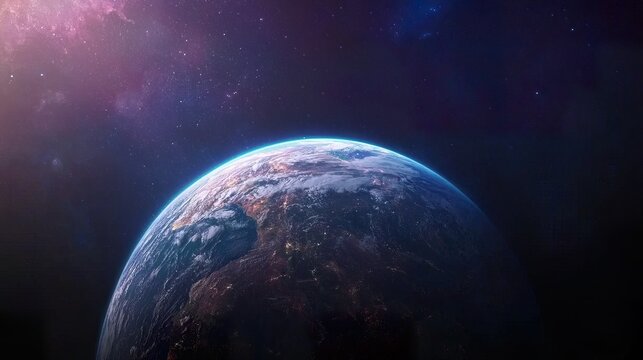 Astronaut Floating in Outer Space with Earth in the Background - A lone astronaut drifting in zero gravity with a breathtaking view of Earth. 