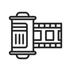 Camera Roll icon vector image. Suitable for mobile apps, web apps and print media.