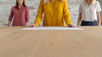Engaging Group Discussion Session with Participants Collaborating at a Wooden Table