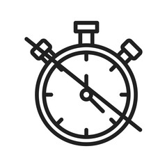 Timer Off icon vector image. Suitable for mobile apps, web apps and print media.