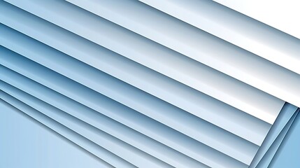 Obraz premium Blue and white abstract background with overlapping diagonal layers