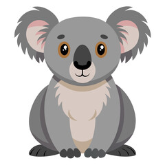 Cute cartoon koala vector illustration for kids educational resources and animal themed graphic design projects