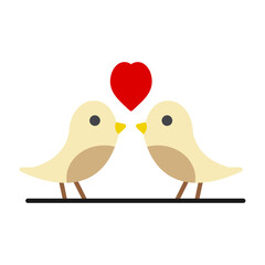 Birds Love Icon
