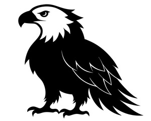 American Bald Eagle Silhouette Vector & Patriotic Bird SVG