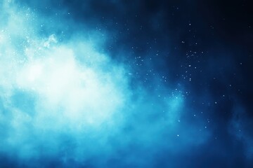 Obraz premium Abstract celestial scene with vibrant blue hues