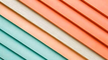Angled view showcasing painted wood panels in various pleasing colors
