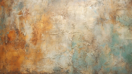 abstract brown textured background with earthy tones and painterly surface, vintage rustic pattern with artistic grunge effects, ideal for design overlay, wall texture, or decorative material use