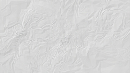 Obraz premium White crumpled paper texture. Recycled crumpled and folded craft paper texture as background. Crumpled white paper with copy space for text. 