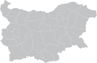 Fototapeta premium map Bulgaria – Vector Outline and Political Regions 