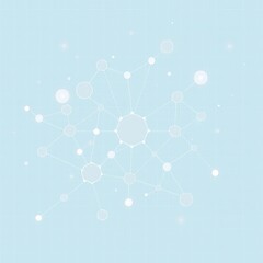 Obraz premium abstract blue background with snowflakes