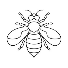 bee icon, bee vector illustration-simple illustration of bee, perfect for bee logos and icons
