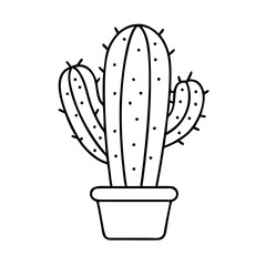 cactus icon, cactus vector illustration-simple illustration of cactus, perfect for cactus logos and icons