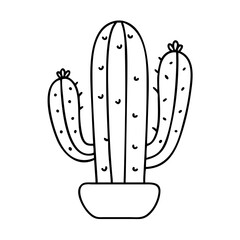 cactus icon, cactus vector illustration-simple illustration of cactus, perfect for cactus logos and icons
