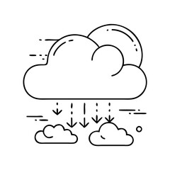 cloud icon, cloud vector illustration-simple illustration of cloud, perfect for cloud logos and icons