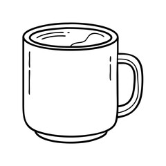 coffee mug icon, coffee mug vector illustration-simple illustration of coffee mug, perfect for coffee mug logos and icons