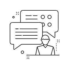 comment icon, comment vector illustration-simple illustration of comment, perfect for comment logos and icons