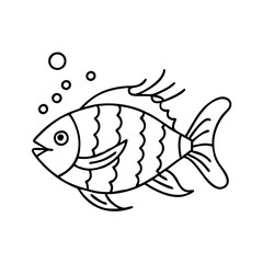 fish icon, fish vector illustration-simple illustration of fish, perfect for fish logos and icons