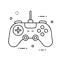 game controller icon, game controller vector illustration-simple illustration of game controller, perfect for game controller logos and icons