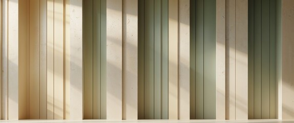 Abstract Vertical Stripes Background with Earth Tones and Simple Lines.