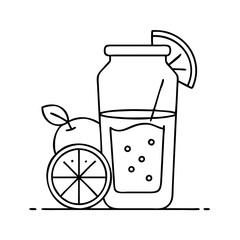 juice icon, juice vector illustration-simple illustration of juice, perfect for juice logos and icons