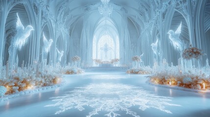 Winter Wonderland Wedding Ceremony
