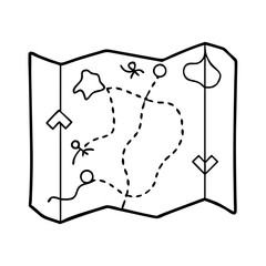 map icon, map vector illustration-simple illustration of map, perfect for map logos and icons