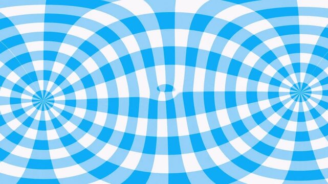 Funky blue gingham pattern bounce. 
