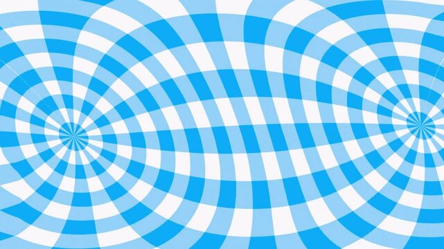 Funky blue gingham pattern waving