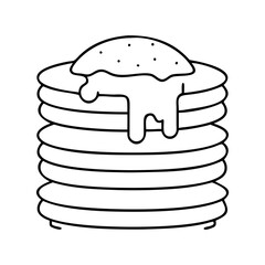 pancakes icon, pancakes vector illustration-simple illustration of pancakes, perfect for pancakes logos and icons