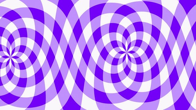 Funky blue gingham pattern changing colour