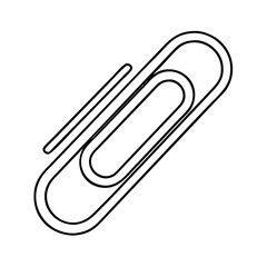 paperclip icon, paperclip vector illustration-simple illustration of paperclip, perfect for paperclip logos and icons