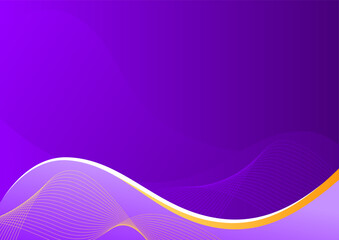 Purple abstract background with waves. Vector illustration for your design.
