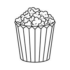 popcorn icon, popcorn vector illustration-simple illustration of popcorn, perfect for popcorn logos and icons