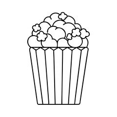 popcorn icon, popcorn vector illustration-simple illustration of popcorn, perfect for popcorn logos and icons