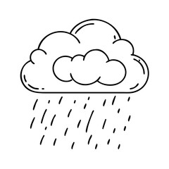 rain cloud icon, rain cloud vector illustration-simple illustration of rain cloud, perfect for rain cloud logos and icons