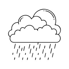 rain cloud icon, rain cloud vector illustration-simple illustration of rain cloud, perfect for rain cloud logos and icons