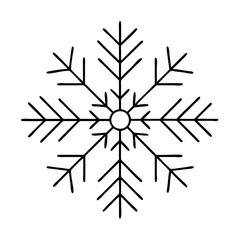 snowflake icon, snowflake vector illustration-simple illustration of snowflake, perfect for snowflake logos and icons