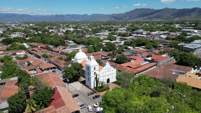 Aerial view of Choluteca, Honduras, picturesque Hispanic heritage town